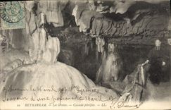 CPA Betharram les grottes Cascade petrifiee 