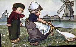 CPA Poupee Enfants Folklore