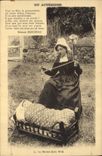 CPA Poupee En Auvergne Le berceau lou bret 