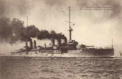 CPA Bateau de guerre Cuirasse a turbines Diderot