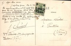 CPA Bateau de guerre Democratie Cuirasse d'escadre