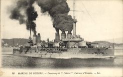CPA Bateau de guerre Dreadnoughts Diderot Cuirasse d'escadre