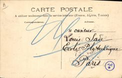 CPA Bateau de guerre D'Esaix Croiseur de 1er rang