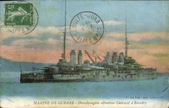 CPA Bateau de guerre Dreadnoughts Danton Cuirasse d'escadre