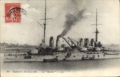 CPA Bateau de guerre Le Danton