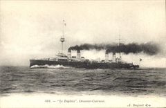 CPA Bateau de guerre Le Dupleix Croiseur Cuirasse