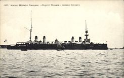 CPA Bateau de guerre Dupetit Thouars Croiseur Corsaire