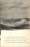 CPA Bateau de guerre Dague Torpilleur Francais de 1er rang en manoeuvre de combat par grosse mer