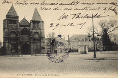 CPA Le Mans Place de la Prefecture 
