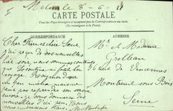 CPA Prefecture vue du jarin Melun