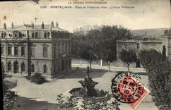 CPA Montelimar Place de l'hotel de ville La Sous Prefecture 