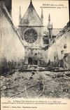 CPA Militaria Reims L'Hopital civil incendie par les Allemands