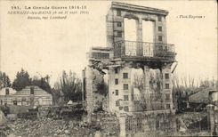 CPA Militaria Sermaize les Bains Ruines Rue Lombard