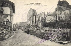 CPA Militaria Gerbeviller la Martyre Ses ruines