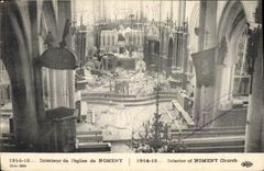 CPA Militaria Interieur de l'eglise de Nomeny