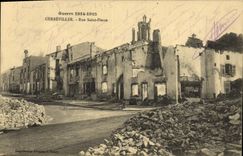 CPA Militaria Gerbeviller Rue Saint Pierre