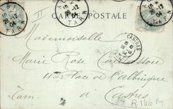 CPA Folklore Auvergne Paysans se rendant a la ville 