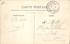 CPA Folklore Auvergne Bourree