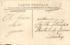 CPA Folklore Auvergne La bourree