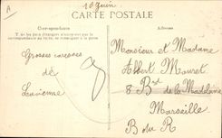 CPA Folklore Auvergne La bourree 