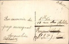 CPA Folklore La bourree des conscrits