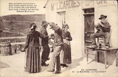 CPA Folklore Auvergne La bourree Le Tournicaire