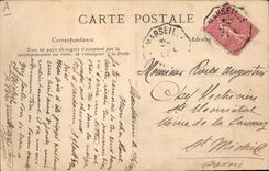 CPA Folklore Auvergne La bourree 