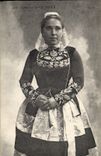 CPA Folklore Costume de Quimper