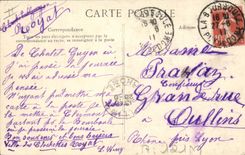 CPA Folklore Auvergne La bourree