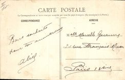 CPA Folklore Couple Auvergnat