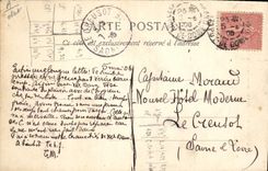 CPA Folklore Auvergne Gens de chez nous Sur le seuil