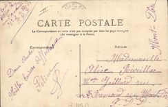 CPA Folklore Auvergne La bourree Vis a vis