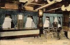 CPA Folklore Auvergne Interieur Auvergnat