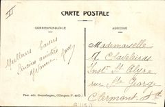 CPA Folklore Auvergne Habitations villageoises