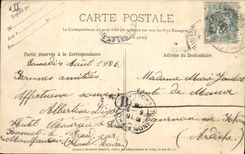 CPA Folklore Auvergne La bourree