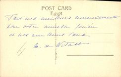 CPA Egypt Egypte Luxor The temple Wife of Rameses II