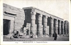 CPA Egypt Egypte temple de Kourna