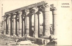 CPA Egypt Egypte Louxor Colonnades
