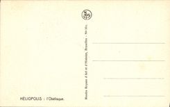CPA Egypt Egypte Heliopolis L'Obelisque