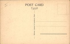CPA Egypt Egypte Cairo Flood time near Pyramids