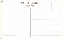 CPA Egypt Egypte Kasr el Nil bridge