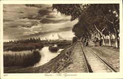 CPA Egypt Egypte Cairo The Pyramids