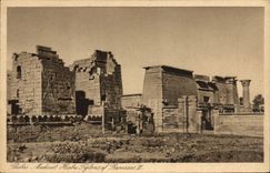 CPA Egypt Egypte Thebes Medinet Rameses II