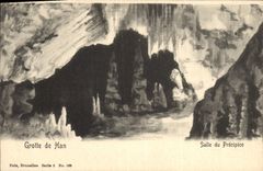 CPA Grotte Grottes de Han Salle du precipice