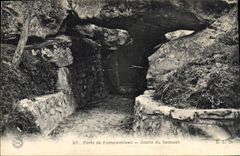 CPA Grotte du Serment Foret de Fontainebleau Grottes 