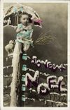 CPA Fantaisie Enfant Poupee Noel 