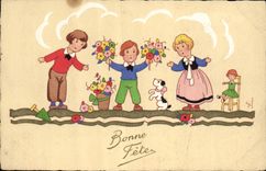CPA Fantaisie Enfant Poupee Enfants