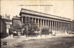 CPA Palais de justice et basilique de Fourviere Lyon