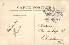 CPA Palais de justice et l'Hotel de ville Loudun