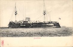 CPA Bateau de guerre Devastation